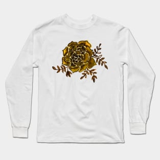 Watercolor houseleek - amber Long Sleeve T-Shirt